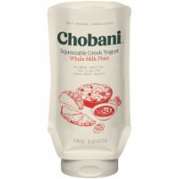 Chobani Savor Plain Whole Milk Squeezable Greek Yogurt Perspective: Main