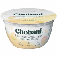 Chobani Less Sugar Alphonso Mango Greek Yogurt Perspective: Main