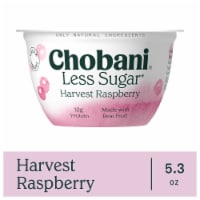 Chobani Less Sugar Low-Fat Willamette Raspberry Greek Yogurt 5.3oz Perspective: Main