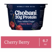 Chobani 20g Protein Cherry Berry Low Fat Greek Yogurt Cup Perspective: Main