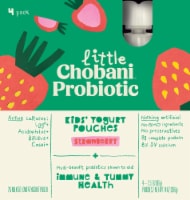 Little Chobani Probiotic Strawberry Kids' Yogurt Pouches Perspective: Main