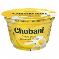 Chobani® Whole Milk Banana & Cream Greek Yogurt Cup Perspective: Main