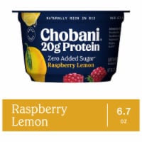 Chobani 20g Protein Raspberry Lemon Low Fat Greek Yogurt Cup Perspective: Main
