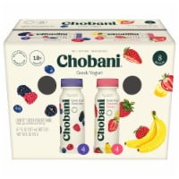 Chobani® Lowfat* Greek Yogurt Drink Family Variety 7 fl oz 8PK Perspective: Main