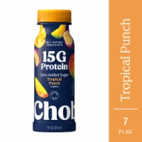 Chobani Zero Added Sugar Greek Yogurt Tropical Punch Protein Drink 7 fl oz Perspective: Main