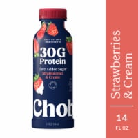 Chobani® 30g Protein Lowfat Greek Yogurt Drink Strawberries & Cream Perspective: Main