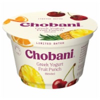 Chobani Reduced Fat Greek Blended Fruit Punch Yogurt 5.3 oz Perspective: Main