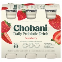 Chobani® Low-Fat Daily Probiotic Strawberry Greek Yogurt Drinks