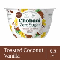Chobani® Zero Sugar Toasted Coconut Vanilla Greek Yogurt Cup