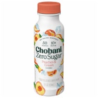 Chobani® with Zero Sugar* Drink Peaches & Cream