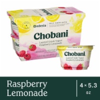 Chobani® Raspberry Lemonade Layered Low Fat Greek Yogurt Cups Perspective: Main