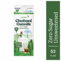 Chobani® Dairy Free Zero Sugar Unsweetened Oat Milk Perspective: Main