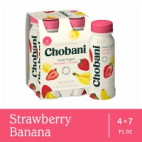 Chobani Lowfat Strawberry Banana Greek Yogurt Drinks Perspective: Main