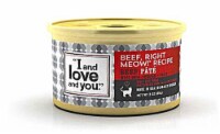 I and Love and You Wholly Cow! Recipe Pate Cat Food Can