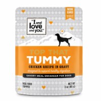 I and Love and You Top That Tummy Chicken Recipe in Gravy Meal Enhancer for Dogs Perspective: Main