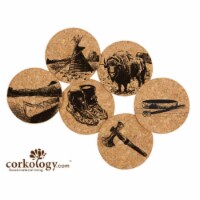 Corkology 402 Native Americans Cork Coaster Sets