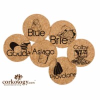 Corkology 404 Cheese Cork Coaster Sets