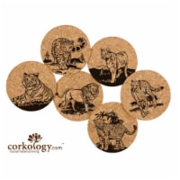 Corkology 413 Big Cats Cork Coaster Sets