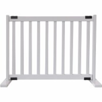 Dynamic Accents DA702 20 in. Tall Kensington Series Free Standing Solid Wood Pet Gate, Pumice