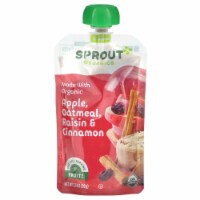 Sprout Organic Apple Oatmeal Raisin with Cinnamon Stage 2 Baby Food Pouch