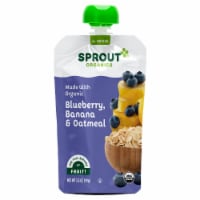 Sprout Organic Blueberry Banana Oatmeal Stage 2 Baby Food