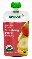 Sprout Organics® Strawberry Pear & Banana Stage 2 Baby Food Perspective: Main