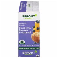 Sprout Organic® Stage 2 Blueberry Banana Oatmeal Baby Food Perspective: Main