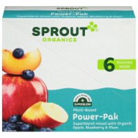 Sprout Power Pak Apple SuperBlend Blueberry Plum Stage T Baby Food Perspective: Main