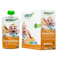 Sprout® Organic Smoothie Peach Banana with Yogurt Veggies & Flax Seed Baby Food Perspective: Main