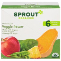 Sprout Organic Veggie Power Green Veggies with Pineapple & Apple Baby Food Perspective: Main