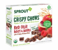 Sprout Red Fruit Beet & Berry with Crispy Brown Rice Organic Toddler Crispy Chews Snack