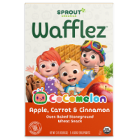 Sprout® Organics Apple Carrot and Cinnamon Wafflez® Perspective: Main