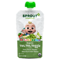 CoComelon Sprout® Organics Yes Yes, Veggie Baby Food Pouch Perspective: Main