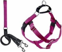 2 Hounds Design Freedom No Pull Dog Harness 5/8  Medium Raspberry