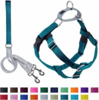 2 Hounds Design Freedom No-Pull Dog Harness and Leash (Large 1 ) (Teal)