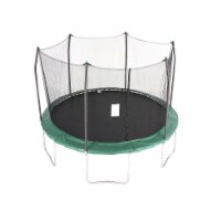 Skywalker Trampolines 12 Foot Round Outdoor Trampoline with Enclosure, Green