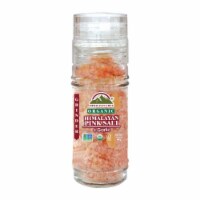Himalayan Chef ORG-GR-5104 3.53 oz Garlic & Crushed Pepper Pink Salt Glass Grinder
