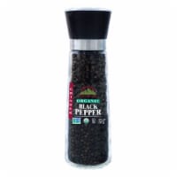 Himalayan Chef Organic Black Pepper, Hand Picked, Sun Dried, Refillable Glass Grinder, 6.4 Oz