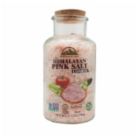 Himalayan Chef 5486 17.5 oz Pink Salt - Glass Refill Jar with Cork