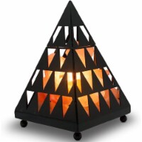 Himalayan Glow Pyramid Style Pink Salt Lamp, Dimmable, Unique Lightening Ambience | ‎3-4 lbs