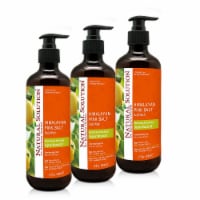 Natural Solution Body Wash, Moisturizing & Nourishing, Organic Marula Oil - Pack of 3