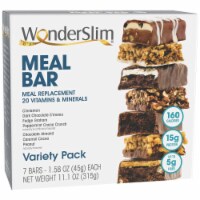 WonderSlim Meal Bar, Variety Pack (7ct)