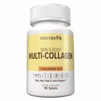 WonderFit Multi-Collagen and Hyaluronic Acid Tablet, (90ct)