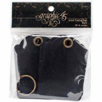Graphic 45 Staples Artist Trading Tag Album 3.5 X2.5 -Black