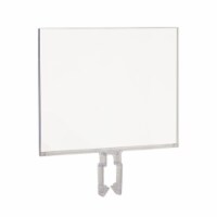 Econoco  Polycarbonate Sign Holder With All-Purpose Clamp - Pack of 24