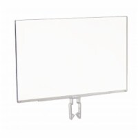 Econoco  11 W x 7 H in. Polycarbonate Sign Holder With All-Purpose Clamp - Pack of 24