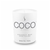 COCO by Stone Coconut Wax White Tea Scented Jar Candle Perspective: Main