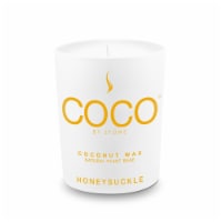 COCO® by Stone Coconut Wax Honeysuckle Scented Jar Candle Perspective: Main