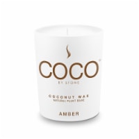 COCO by Stone Coconut Wax Amber Scented Jar Candle - Amber Perspective: Main