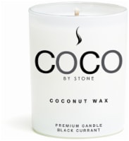 COCO by Stone Coconut Wax Black Currant Scented Jar Candle